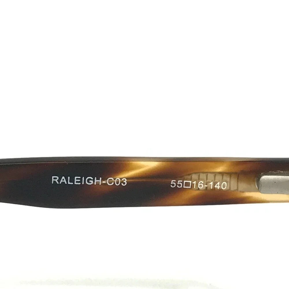 Public Eyeworks Eyeglasses Frames RALEIGH-C03 Brown Square Full Rim 55-16-140